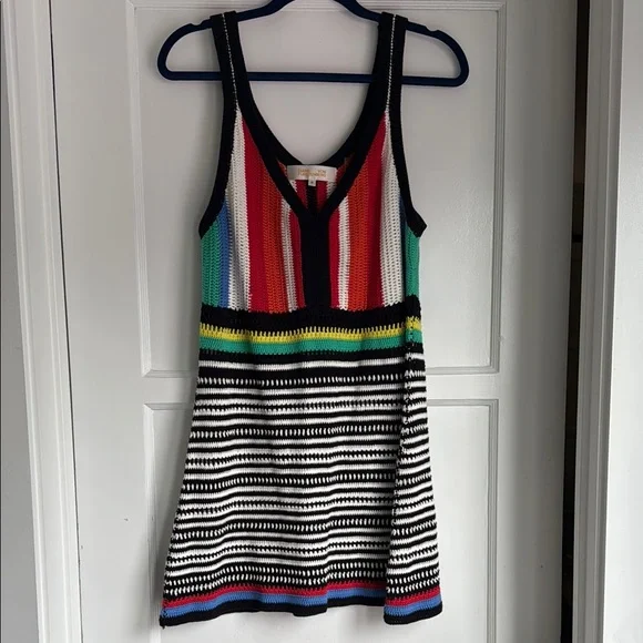 Diane Von Furstenberg Rainbow Knit Coverup Dress - Picture 2 of 5
